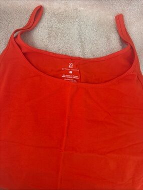 New York & Company Bright Red Scoop Neck Tank